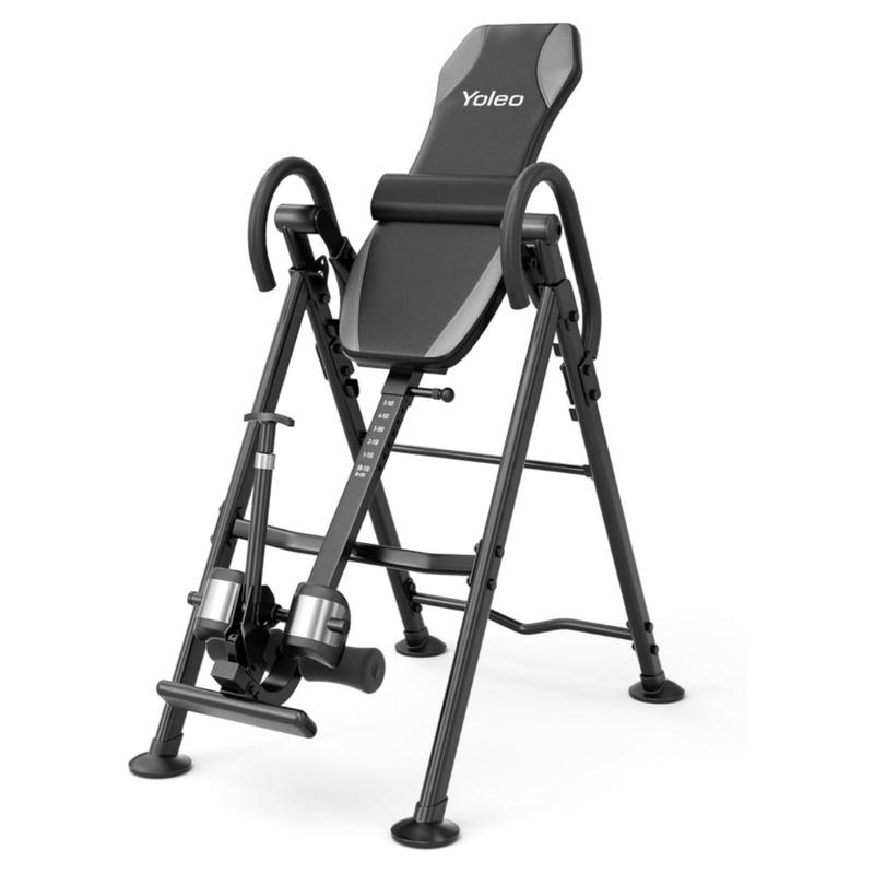 YOLEO Gravity Heavy Duty Inversion Table for Pain Relief Therapy with Headrest & Adjustable Protective Belt Back Stretcher Machine