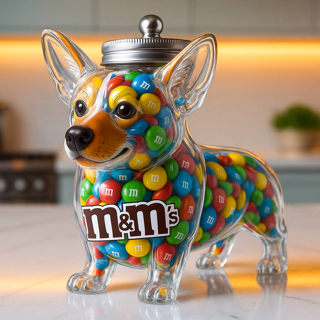 Corgi Candy Jar
