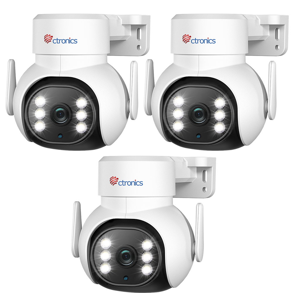 【ONLY $ 29.99】Ctronics 6X Hybrid Zoom Dual Lens 1080P HD WIFI Surveillance Camera with Human Detection and Auto Tracking