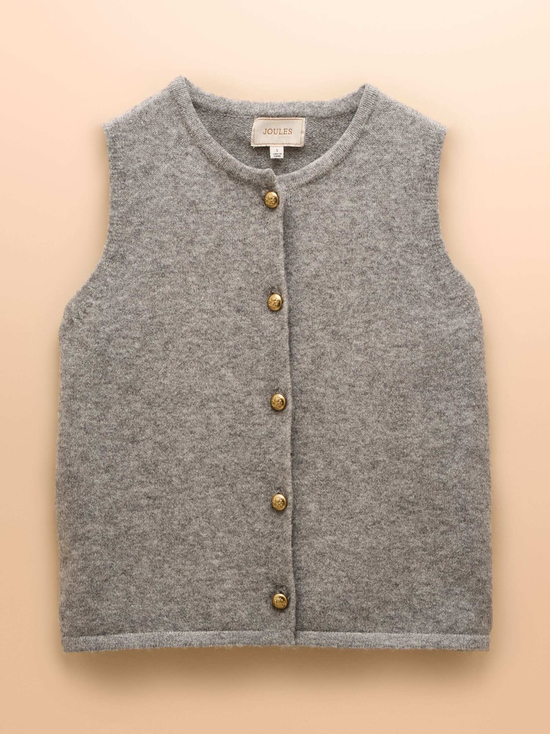 Holly Pink Button Through Knitted Vest