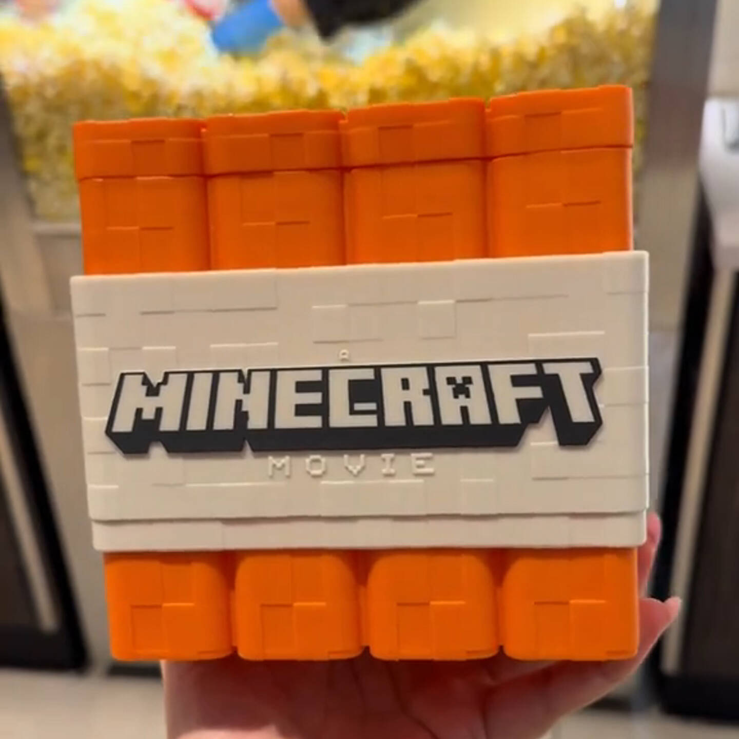A Minecraft Movie TNT Popcorn Bucket
