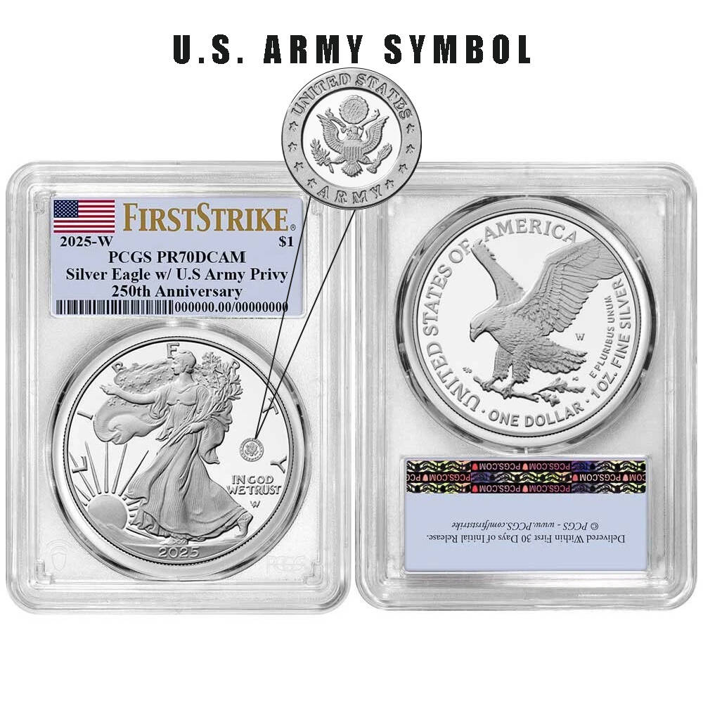 250th Anniversary United States Military American Eagle One Ounce Silver Proof Coin