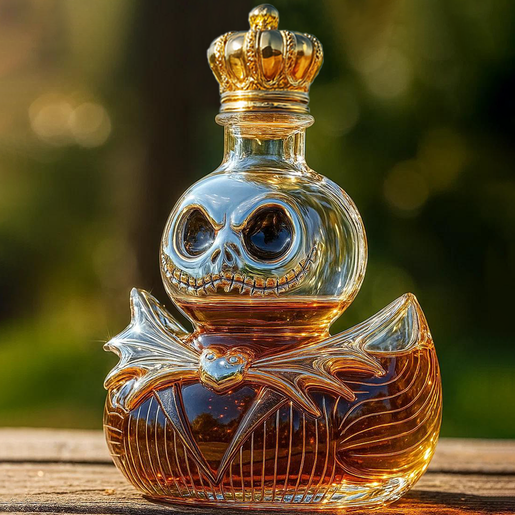 Jack Skellington Duck Whiskey Bottle