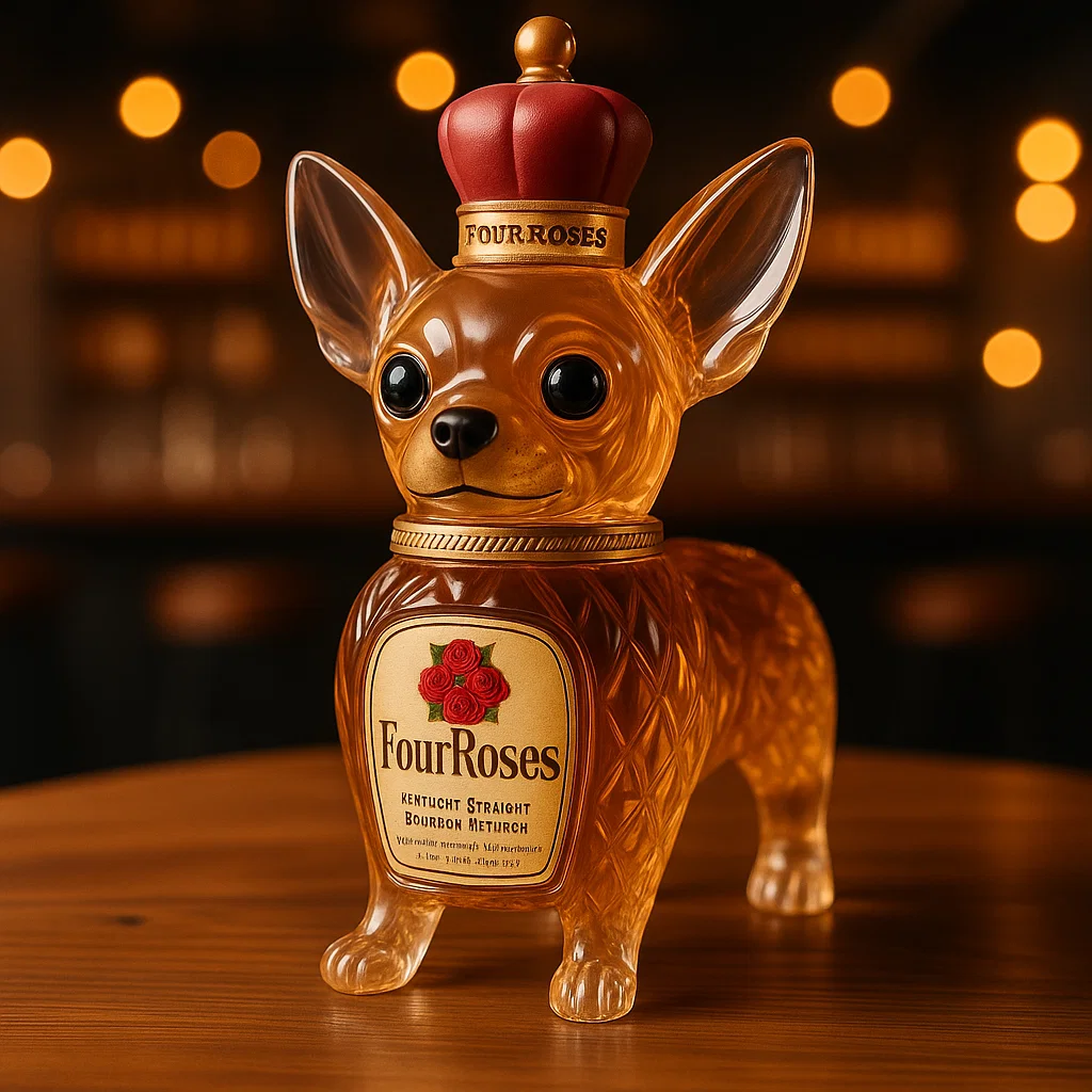 Chihuahua Whiskey Bottle