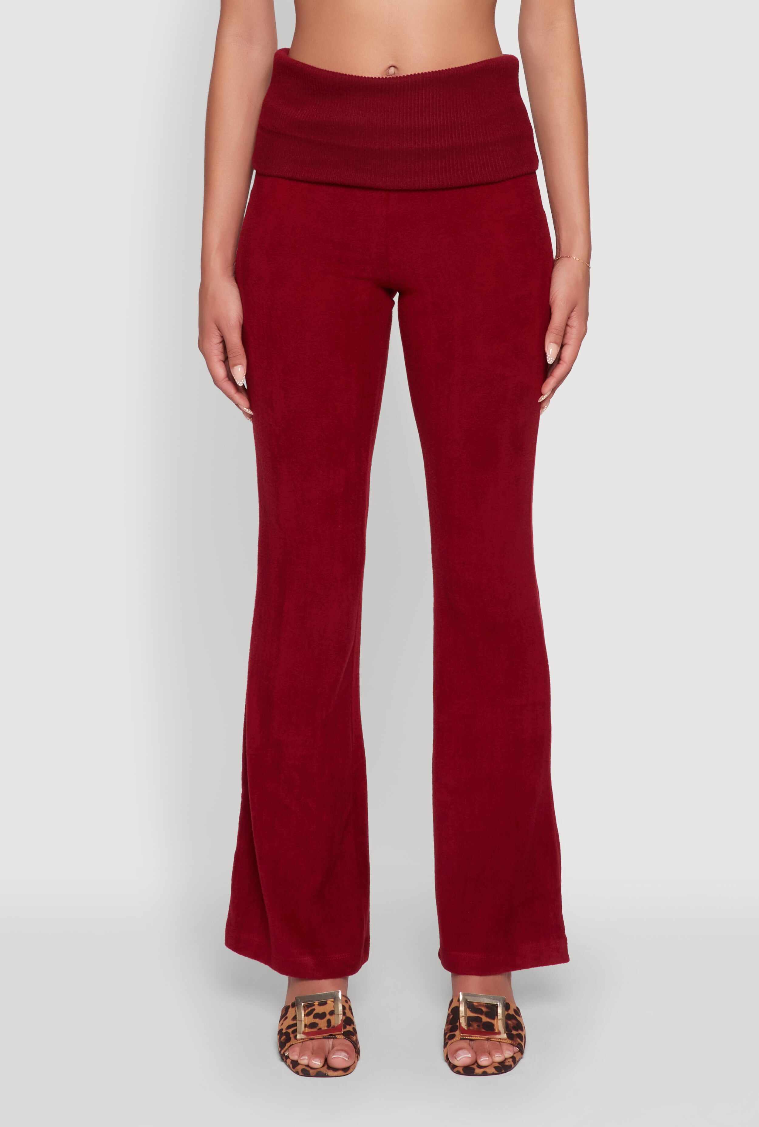 Haute Monde High Waisted Flare Leg Pants