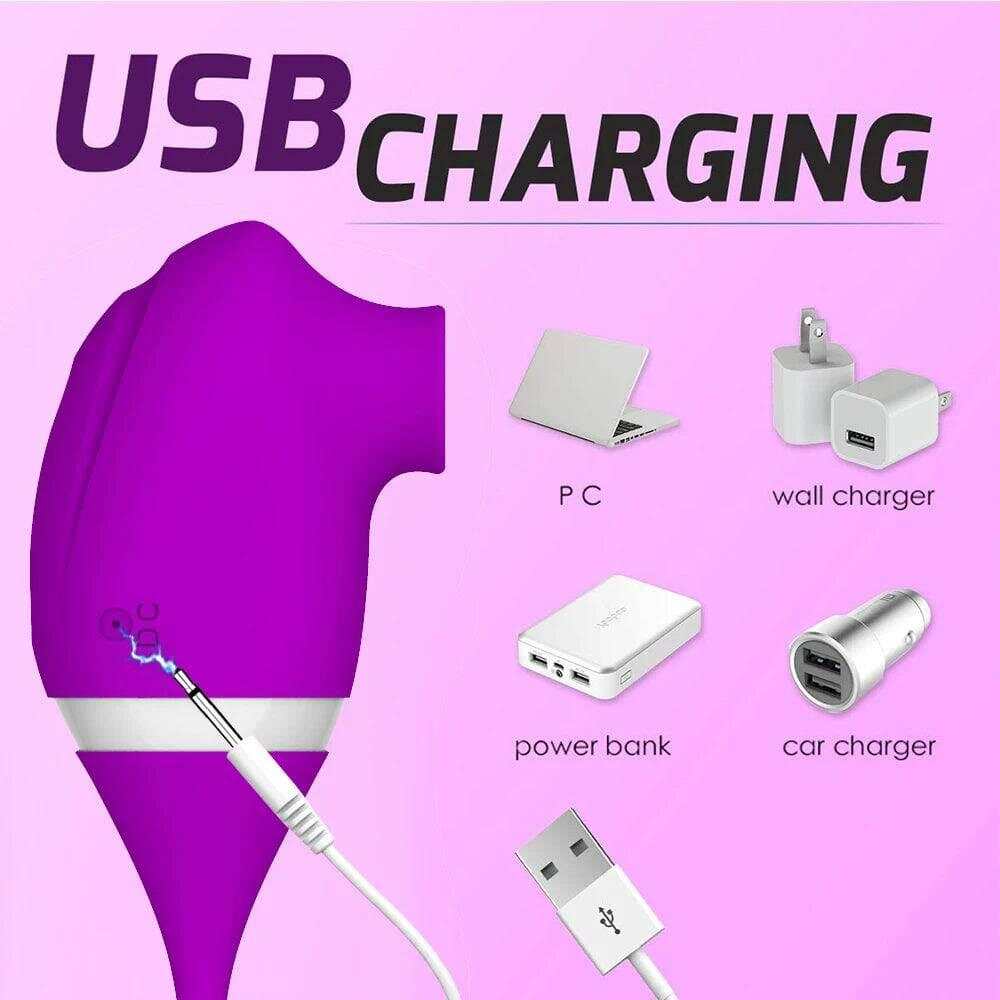 2-in-1 Clitoris Sucking & Vibrating Egg: Powerful Stimulator for Women