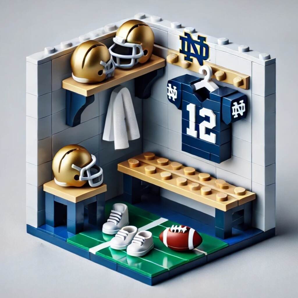 NCAA Team Locker Room Building Blocks