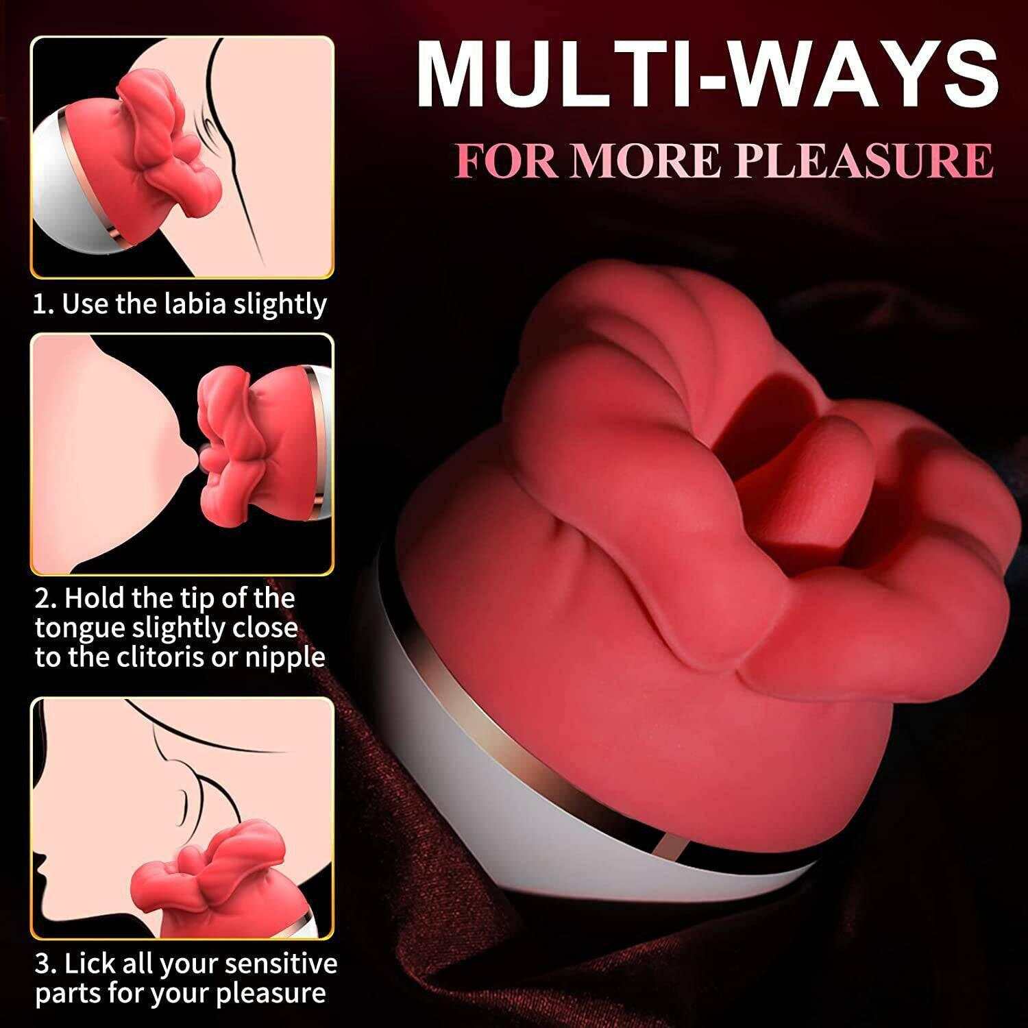 Automatic Tongue Sucking Clitoral Vibrator