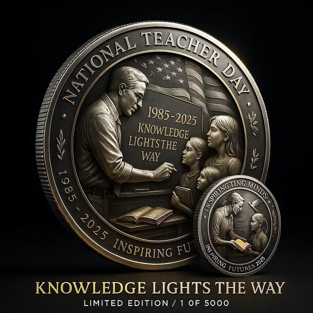 National Teacher Day 40th Anniversary Commemorative Coin