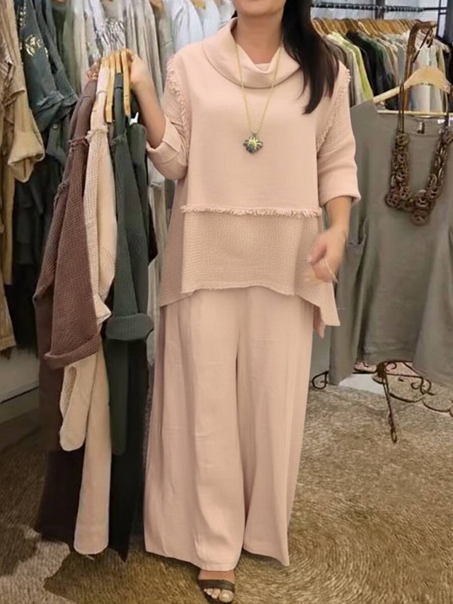 🔥Summer Arrivals🌟Casual Linen And Cotton Top And Pants Two-piece Set