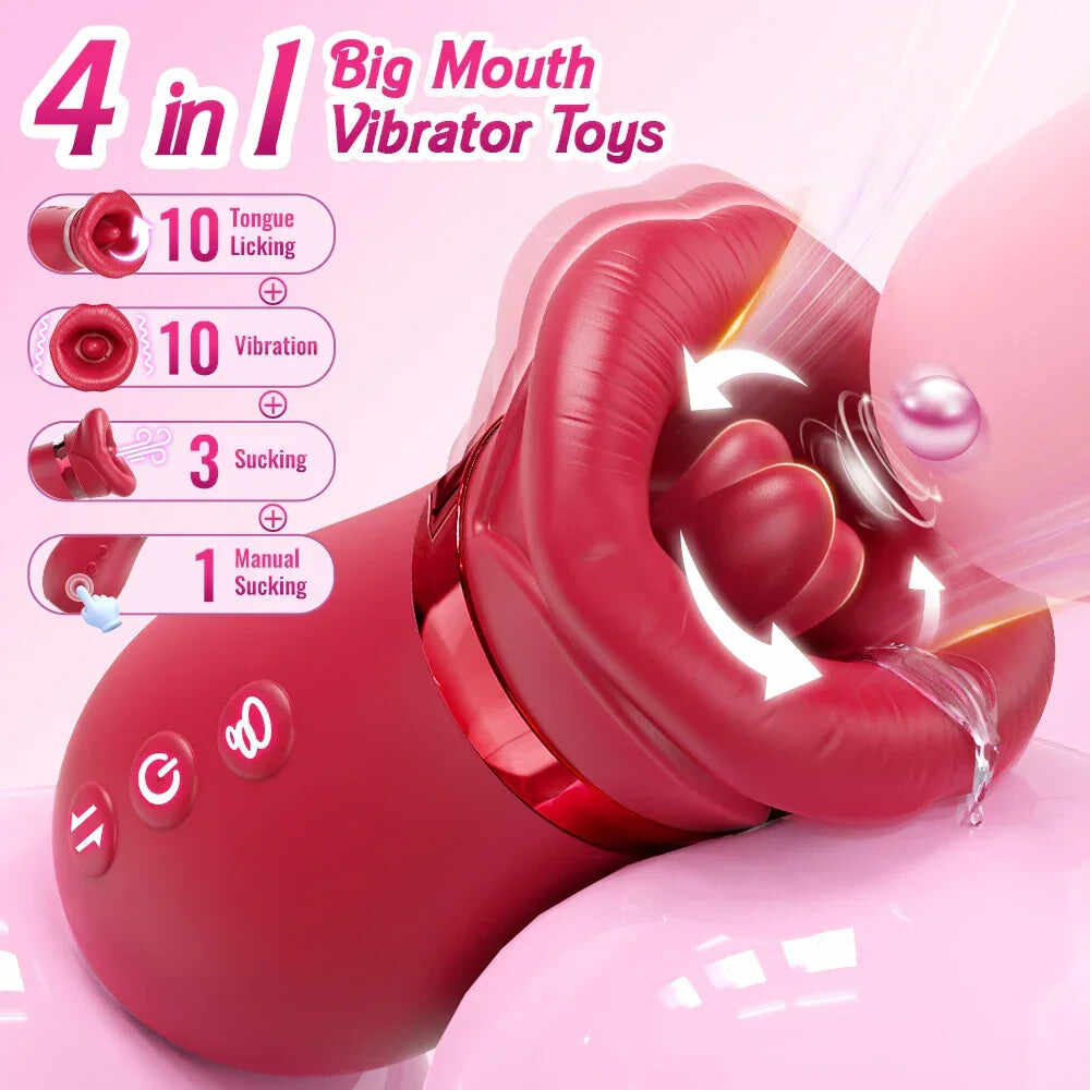 DearVibe Tongue Rose Vibrators