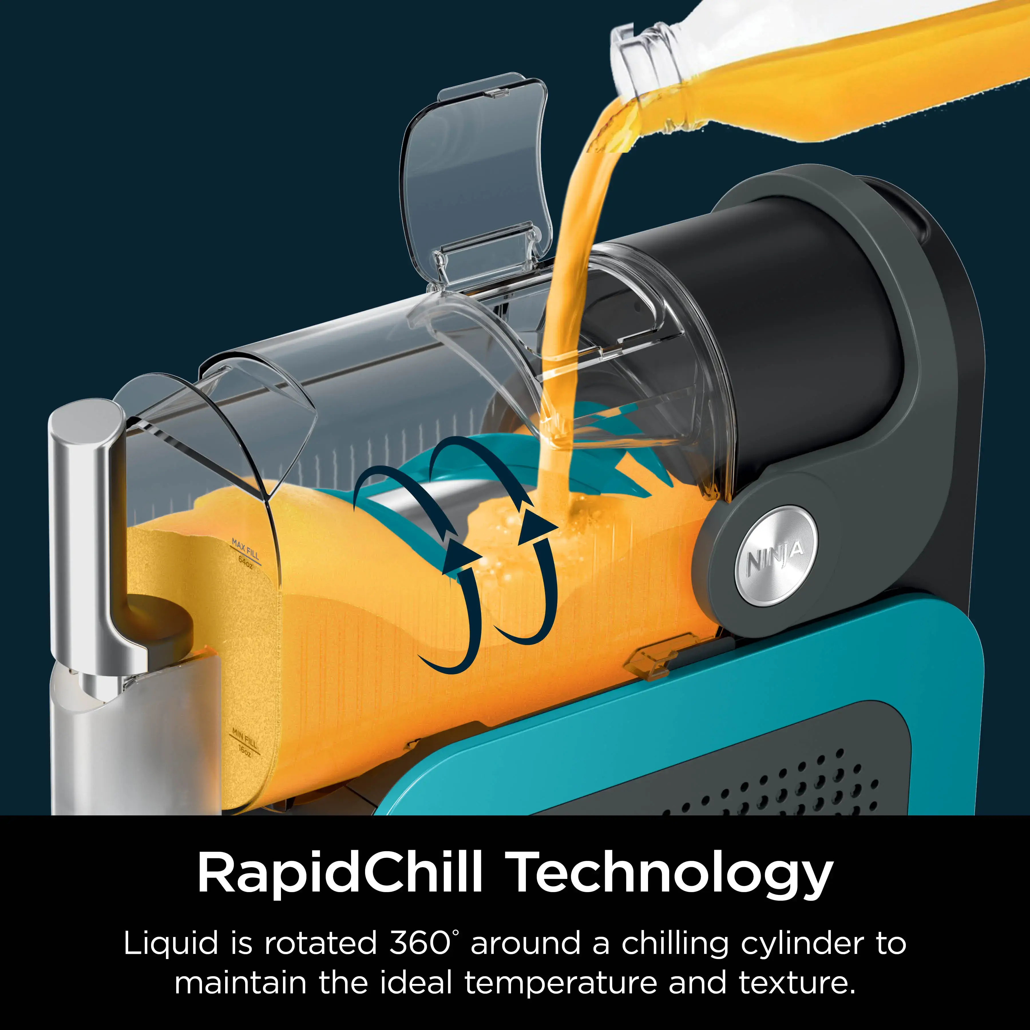 Professional Frozen Drink Maker with RapidChill Technology, 88 oz. Frozen Drink & Slushie Machine, 2 Preset Programs, Frozen Margaritas, and More -  FS299