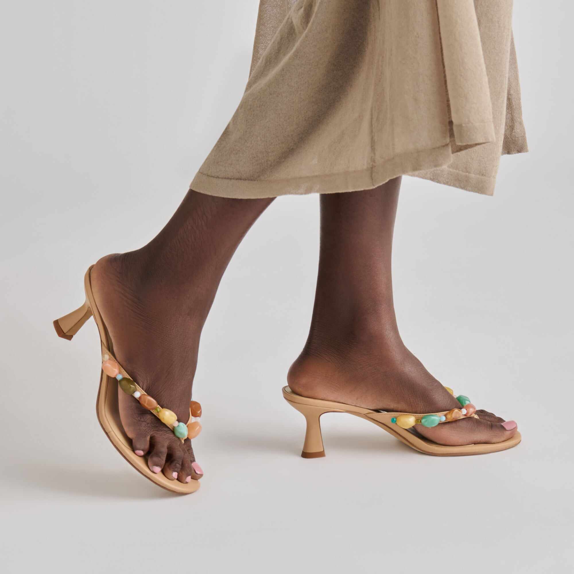 DAKSIE HEELS CAFE LEATHER