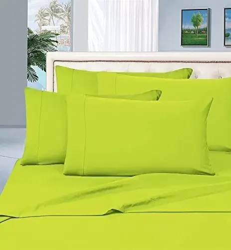 Wrinkle Resistant Luxury 6 pcs Bed Sheet Set 1500 Thread Count Egyptian Quality Silky Soft