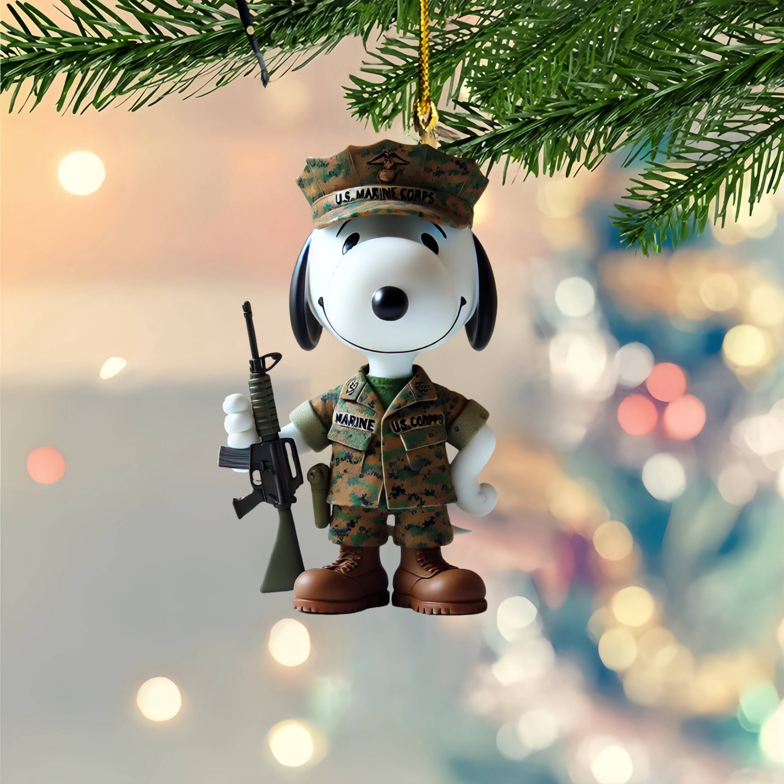 🔥LAST DAY 50% OFF- 🎖️Veteran Tribute Snooopy & lucy Ornaments