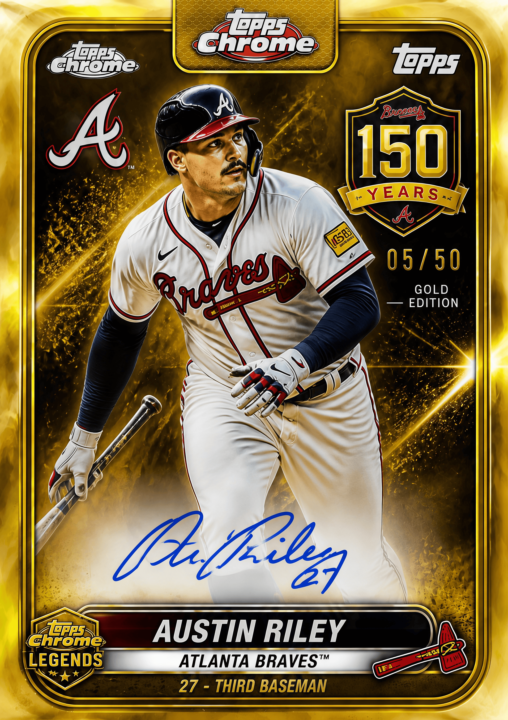 2026 Atlanta Braves 150th Anniversary Trading Cards Hobby Box