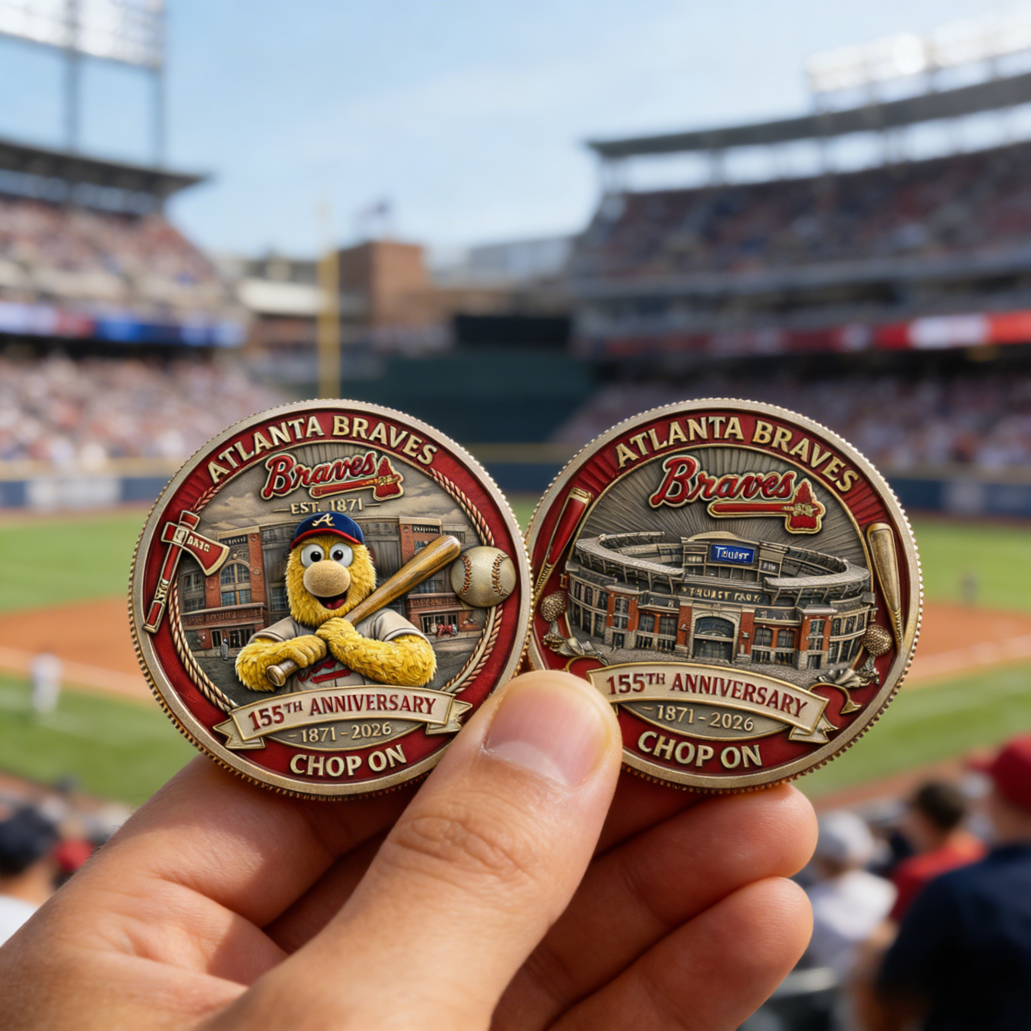 Braves 155th Anniversary (1871-2026) Collectible Coin