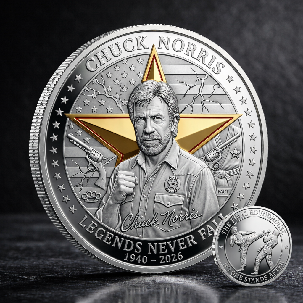 Chuck Norris “Legends Never Fade” Memorial Coin
