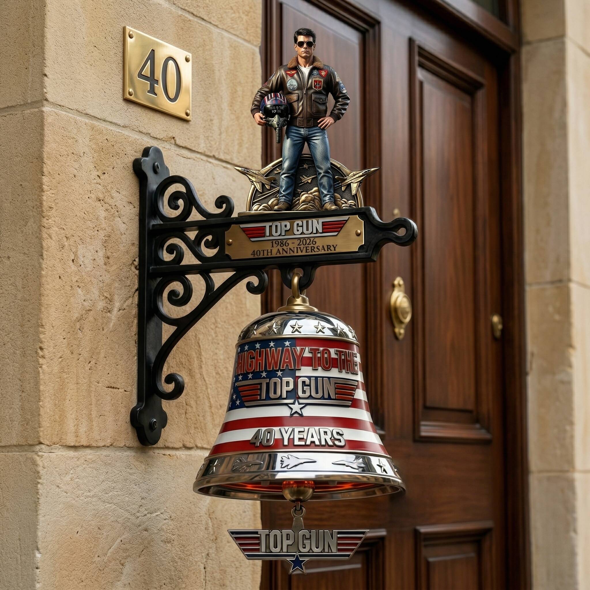 ✈️Top Gun 40th Anniversary Maverick Wall Mounted Doorbell