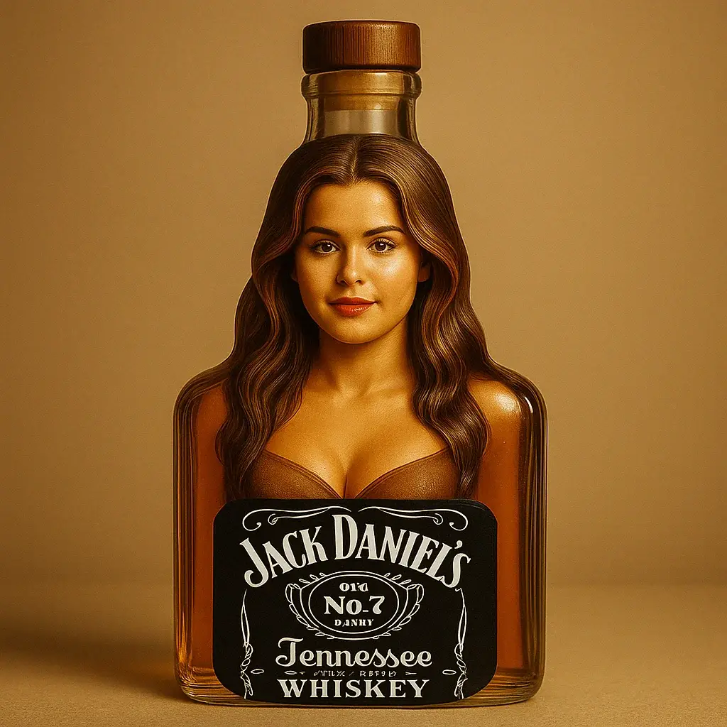 Selena Gomez Whiskey Bottle