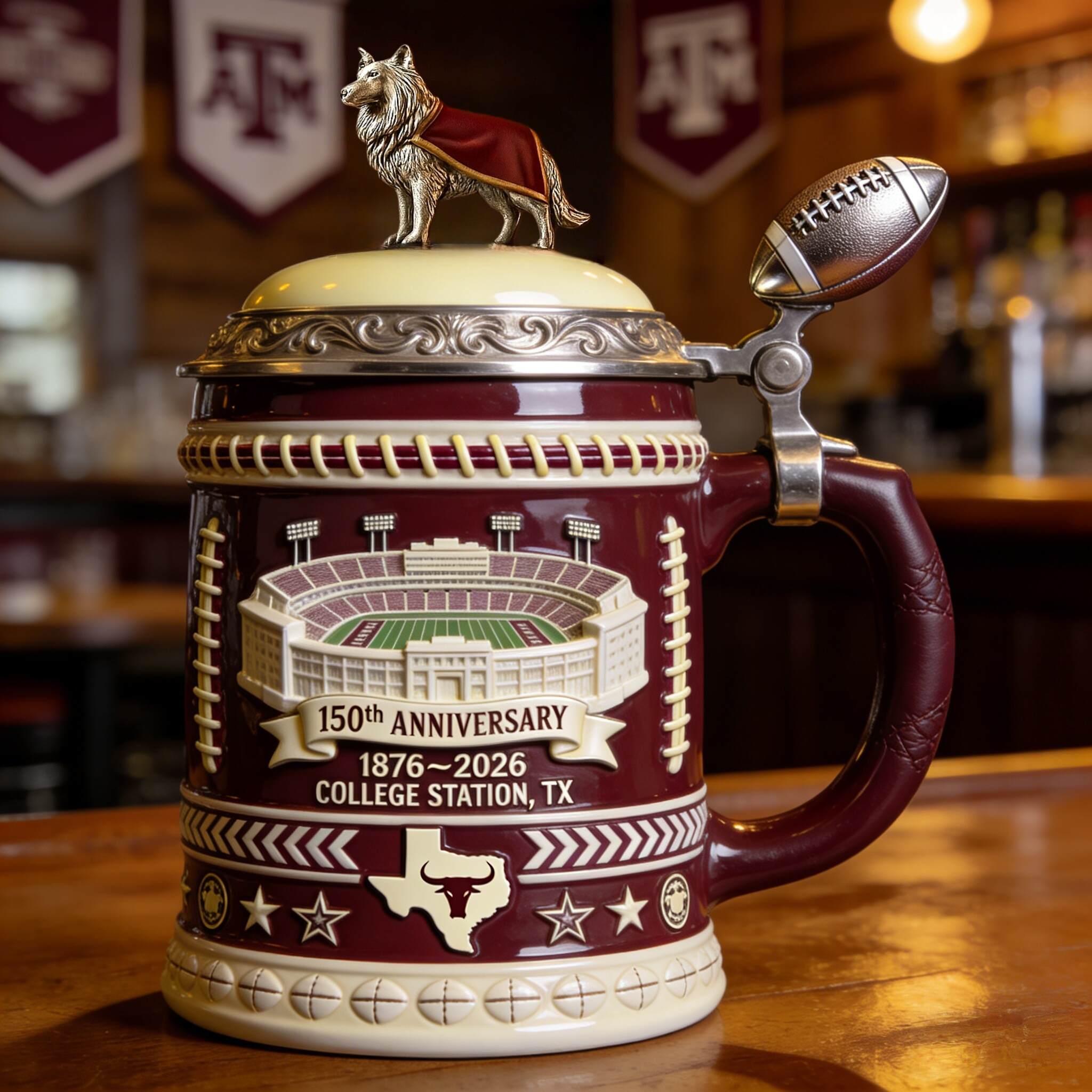 Aggie Pride – Kyle Field 150-Year Commemorative Beer Stein