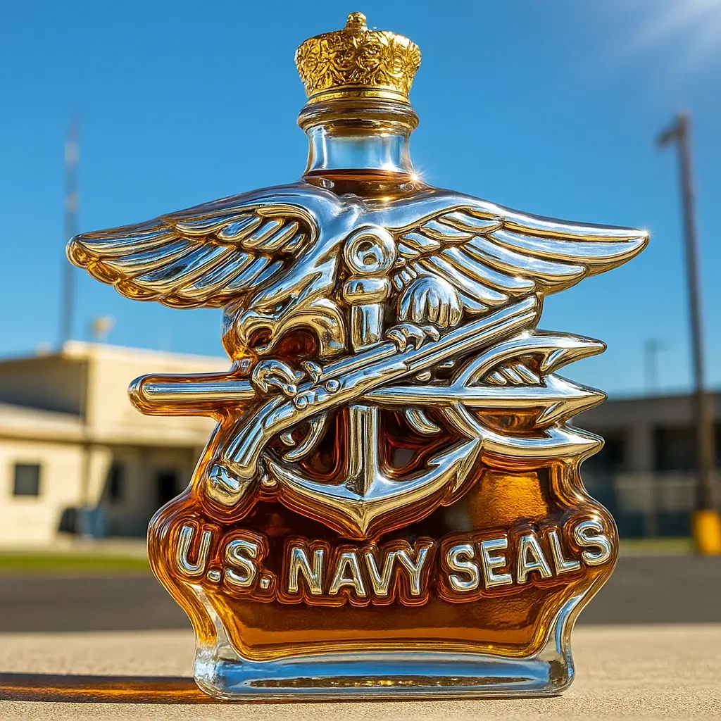 Navy SEALS Whiskey Bottle