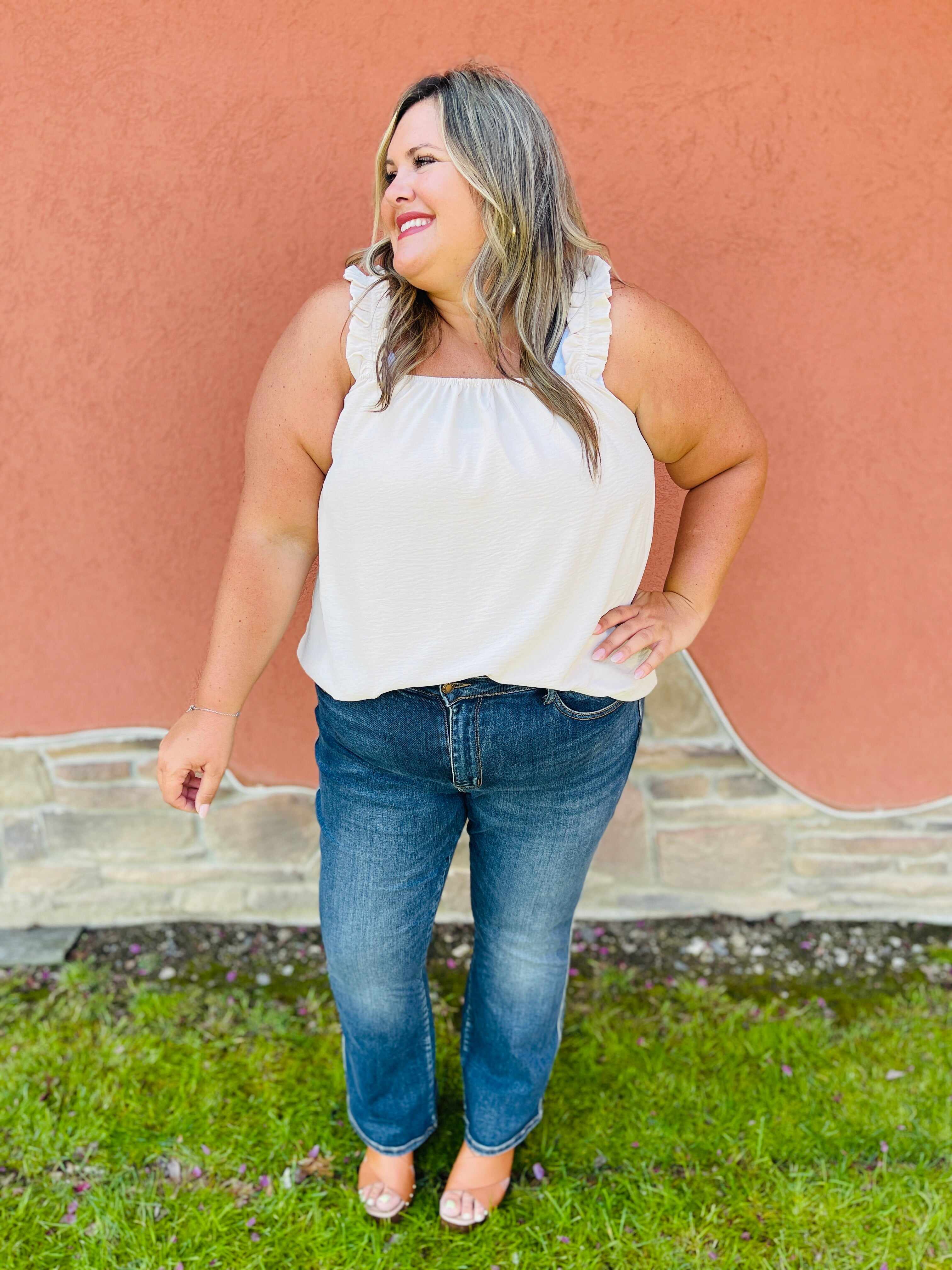REG/CURVY Can't Compete Midrise Bootcut Jeans