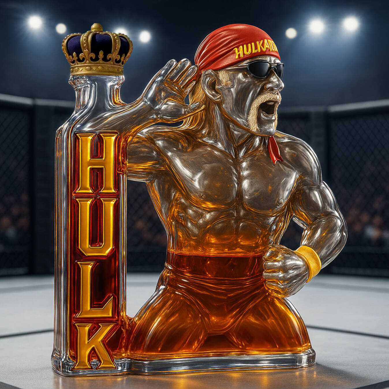 🕯️ HULK HOGAN 1953–2025 Memorial Whiskey Bottle