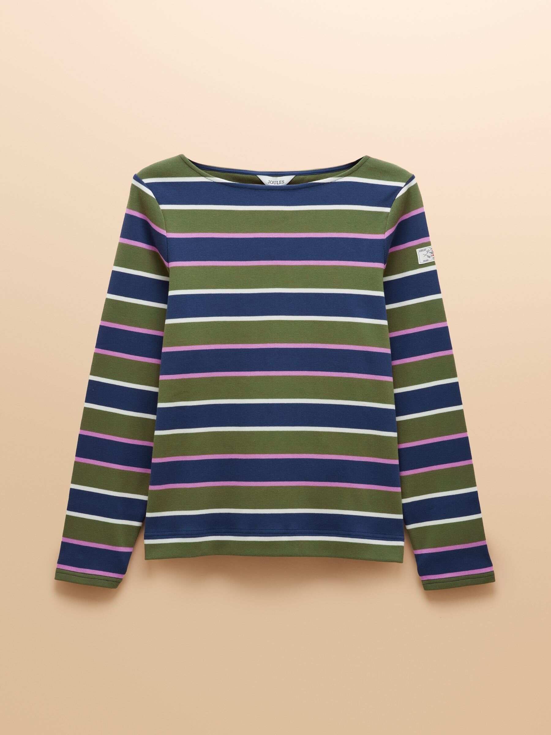 Harbour Multi Boat Neck 100% Cotton Breton Top