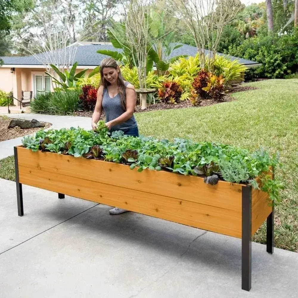 🎍Heavy Duty Standing Garden Planters for ❤️(2' x 8' )