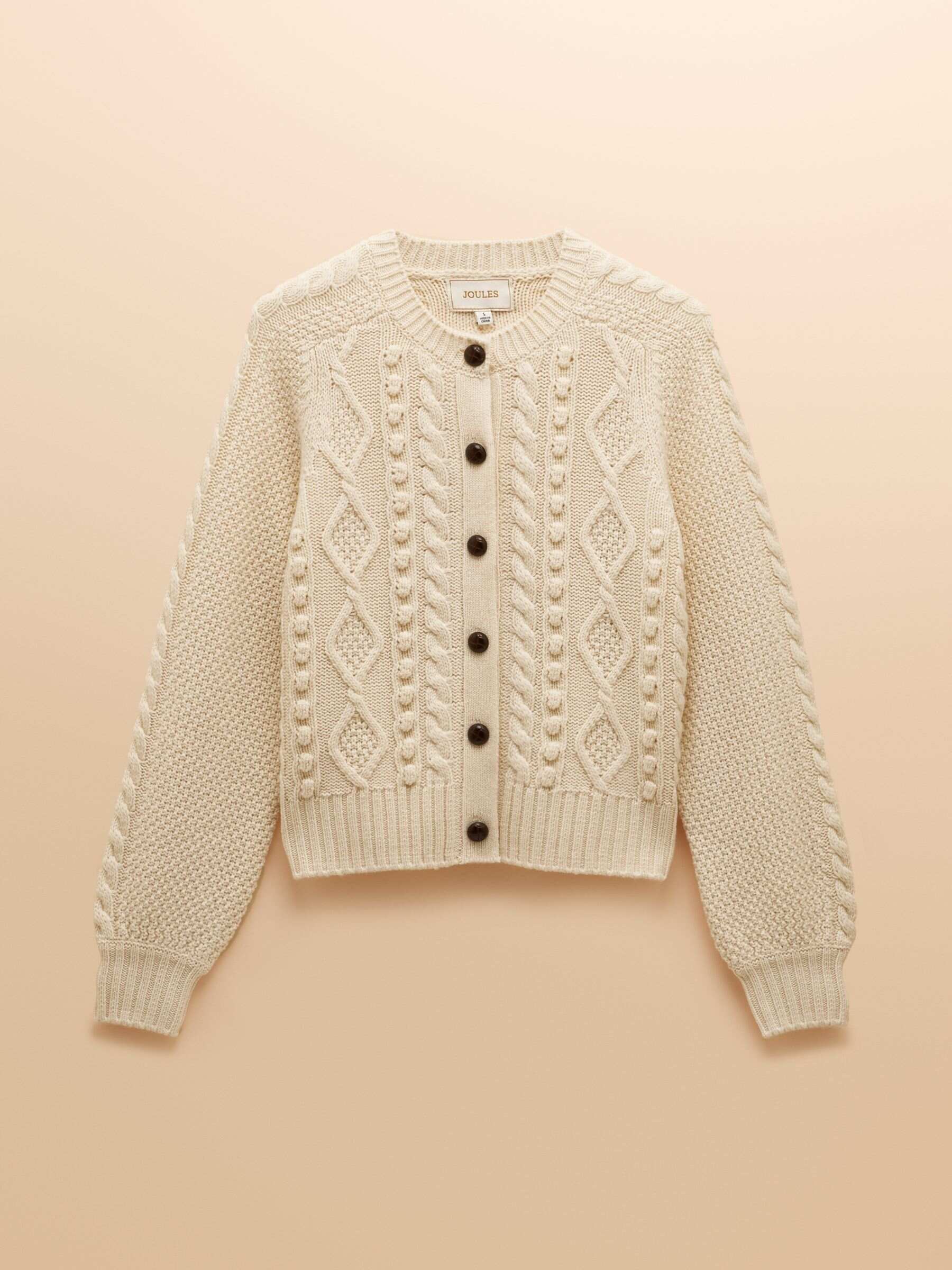 Rafferty Cream Cable Knit Cardigan
