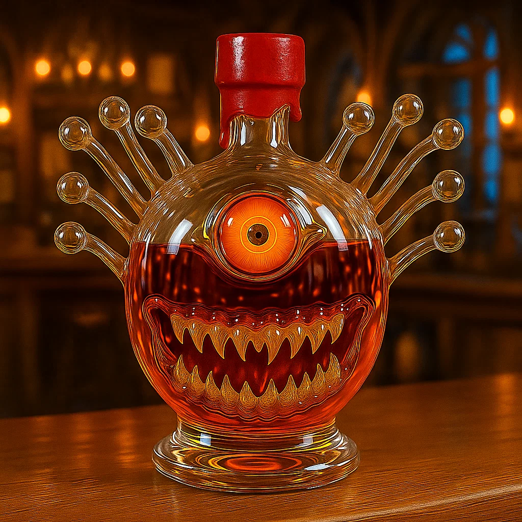 DND Beholder Whiskey Bottle