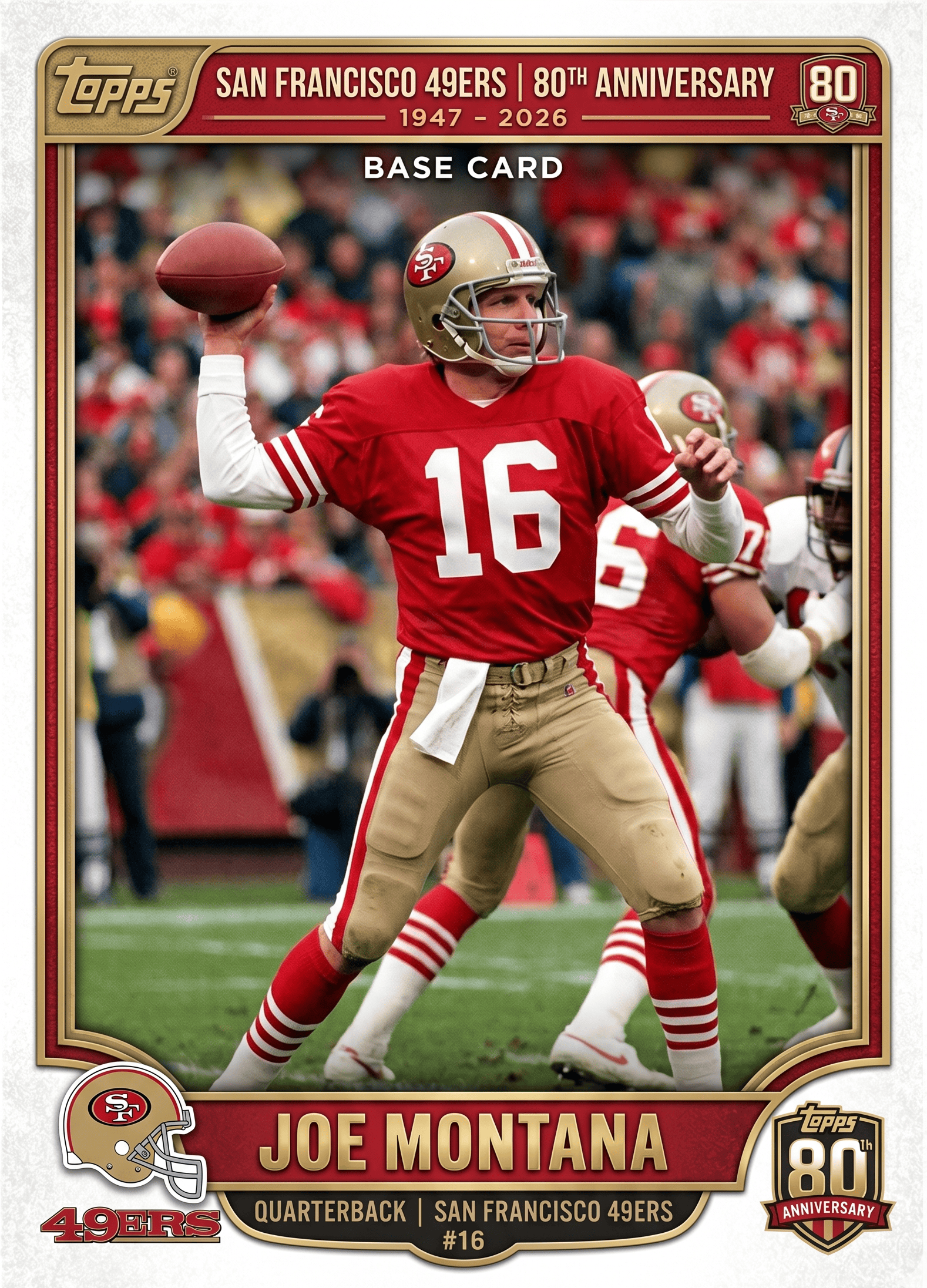 2026 San Francisco 49ers 80th Anniversary Trading Cards Hobby Box