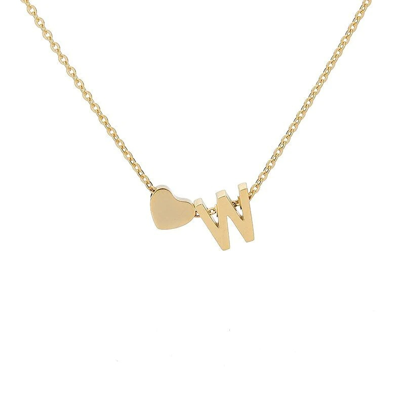 🔥Last Day 69% OFF ✨Personalized Gold Heart A-Z Initial Necklace Jewelry Gift for Her
