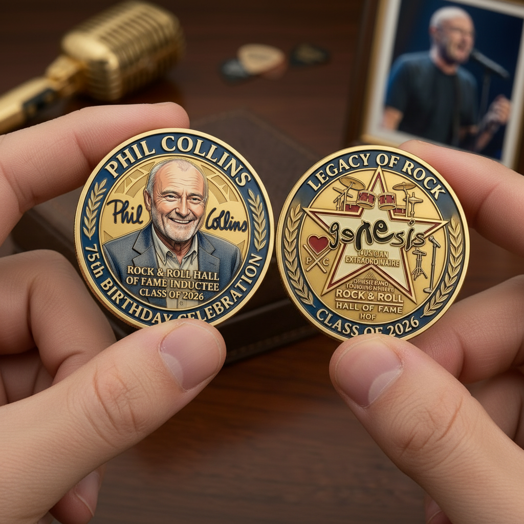 Phil Collins 75th Birthday & Hall of Fame Induction Collector’s Commemorative Coin