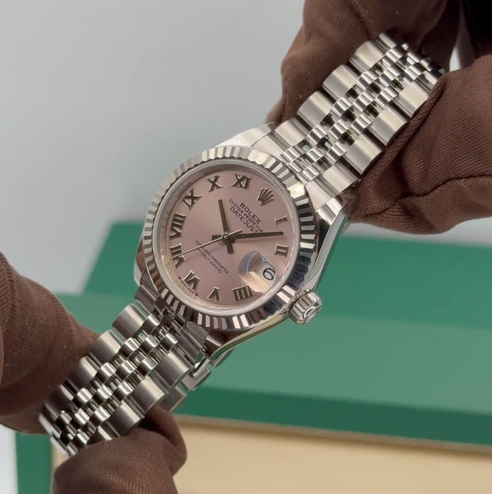 NEW 2025 Rolex Lady Datejust 28mm 279174 Stainless Steel Jubilee Pink Dial