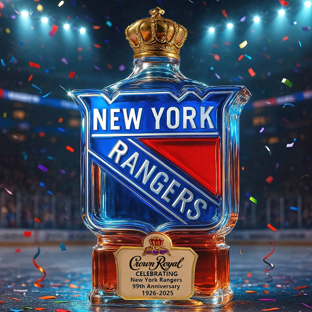 New York Rangers 99th Anniversary Whisky Collector's Edition Bottle