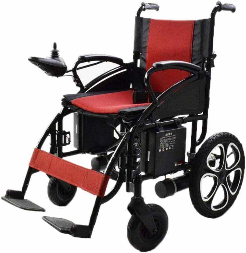 Rubicon DX01 All Terrain Foldable Electric Wheelchairs for Adults - Powerful Dual Motor Motorized Power Wheelchairs - Silla de Ruedas Electrica para Adultos. Supports up to 300 lbs - Weight 70 lbs