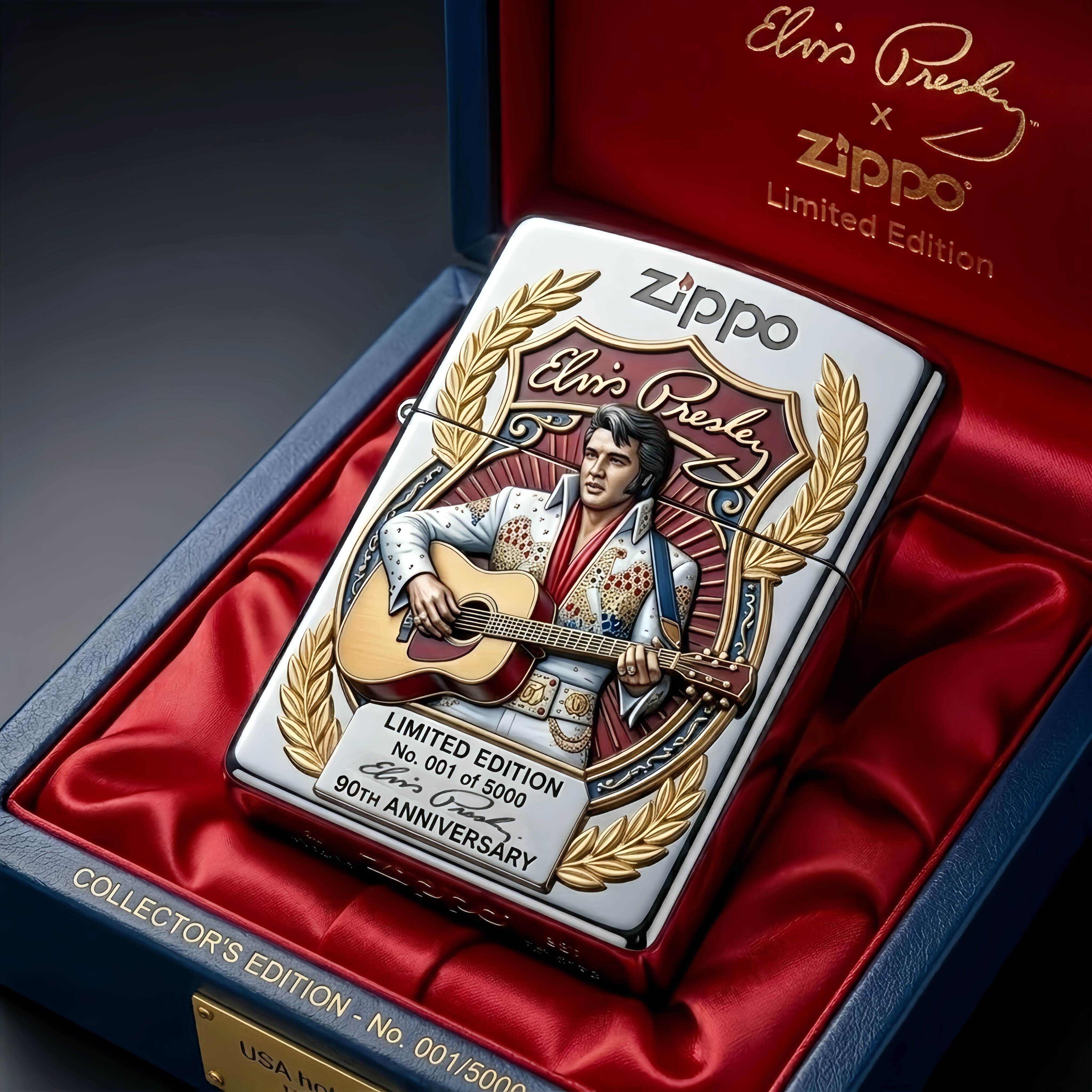 Elvis Presley 90th Anniversary Zippo Lighter