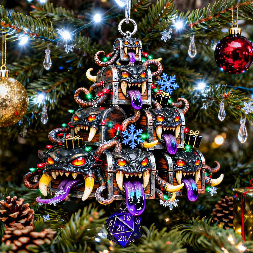 D&D Monster Chestmas Tree Ornament