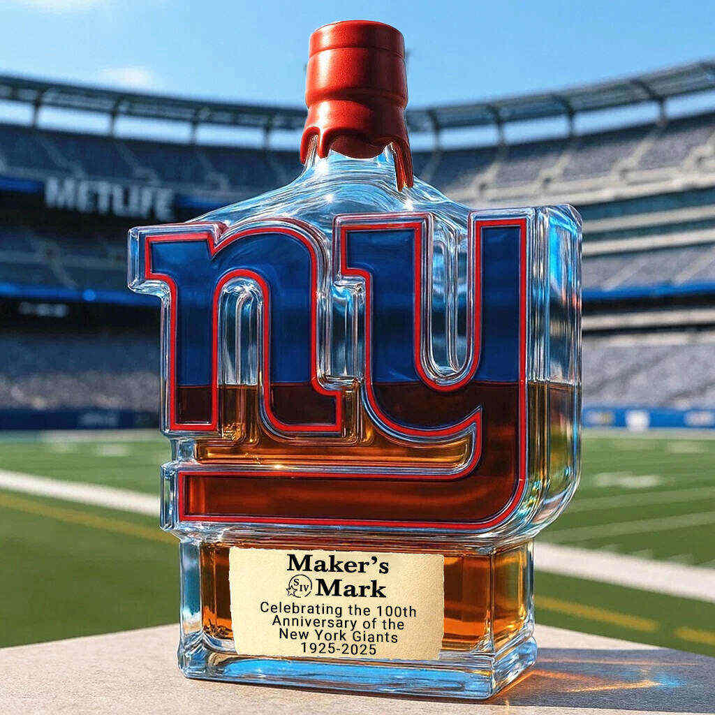 New York Giants 100th Anniversary Whisky Collector's Edition Bottle