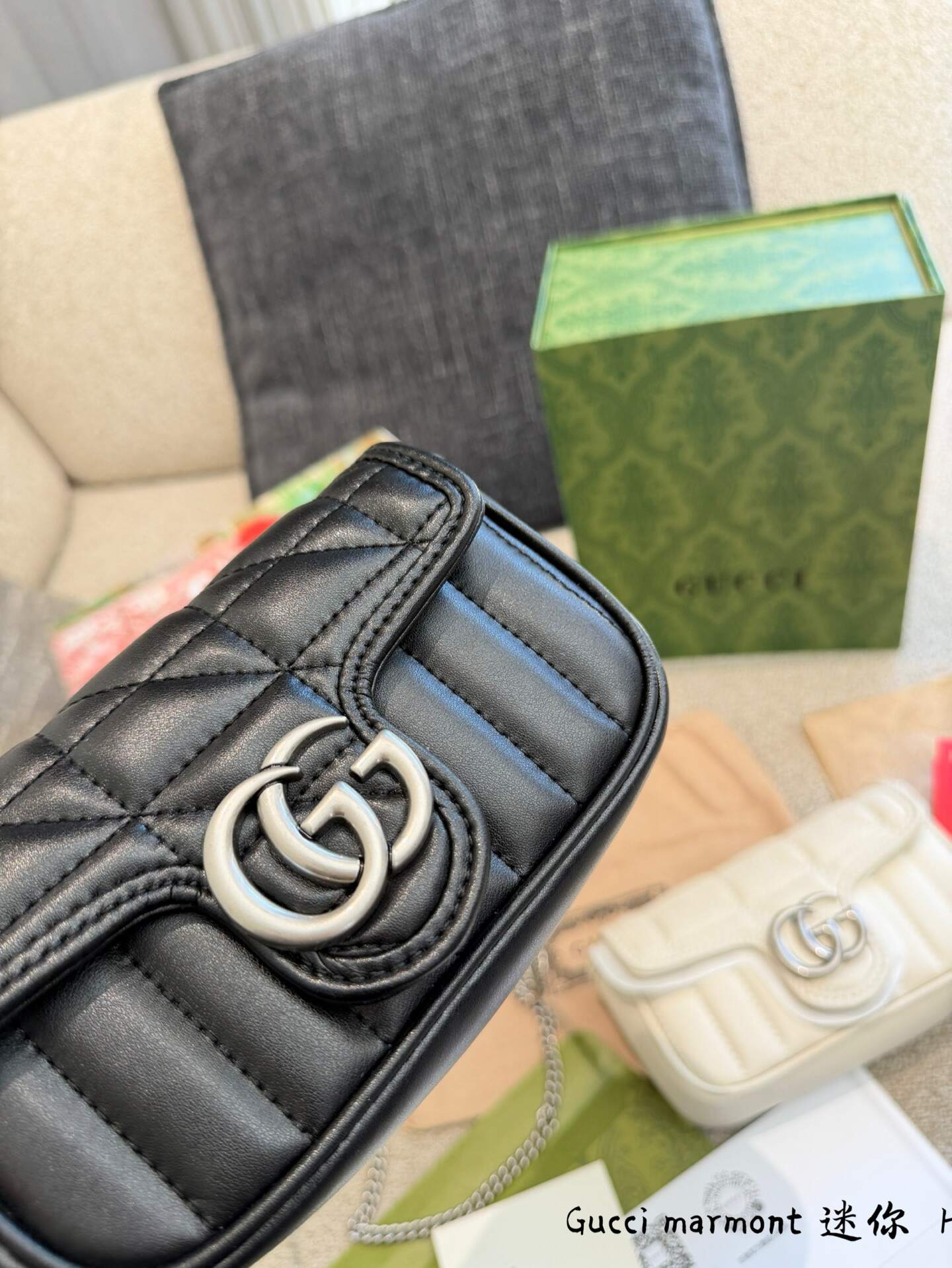 Gucci GG Marmont Mini bag​🖤Gucci GG Marmont