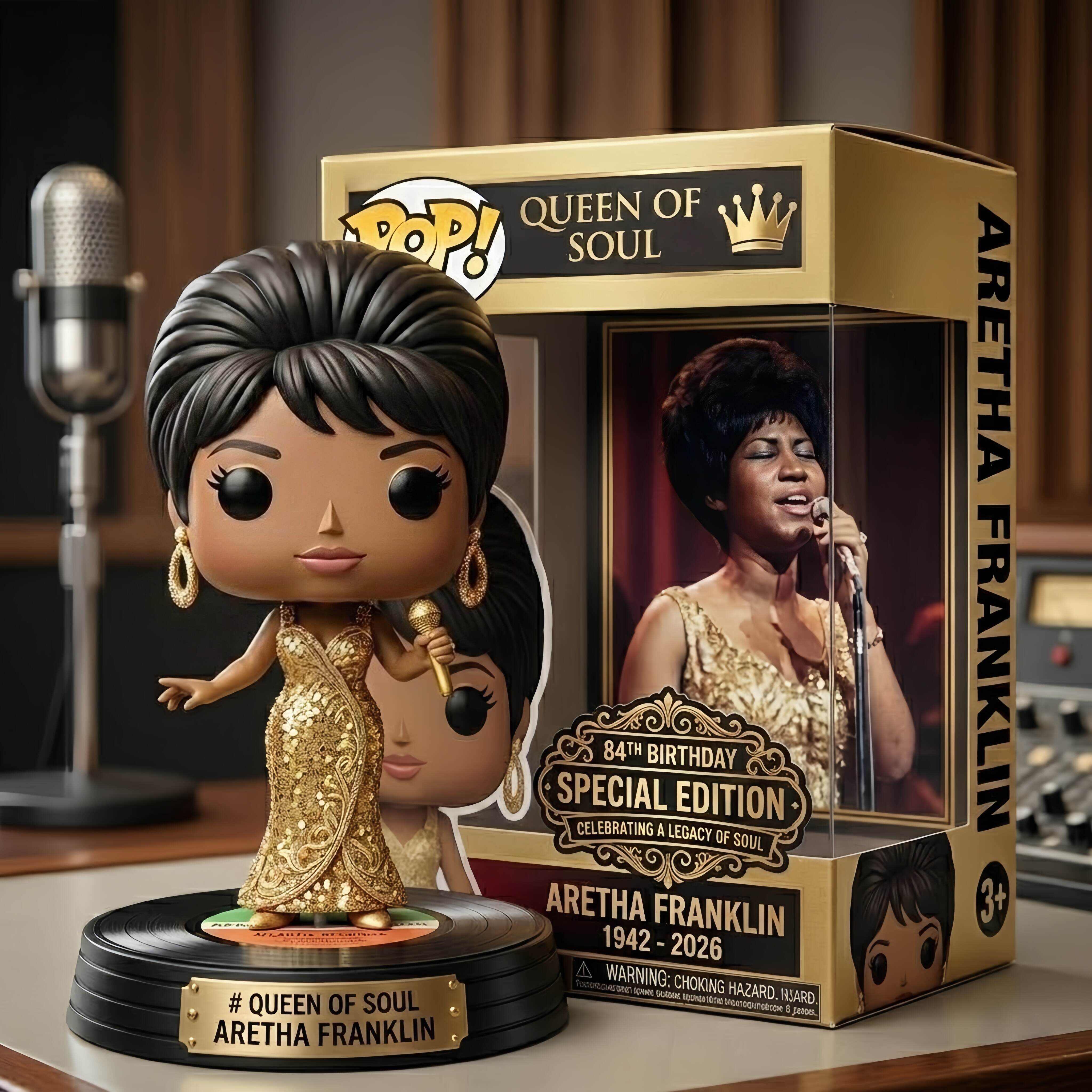 Aretha Franklin 84th Birthday Commemorative POP! Figurine