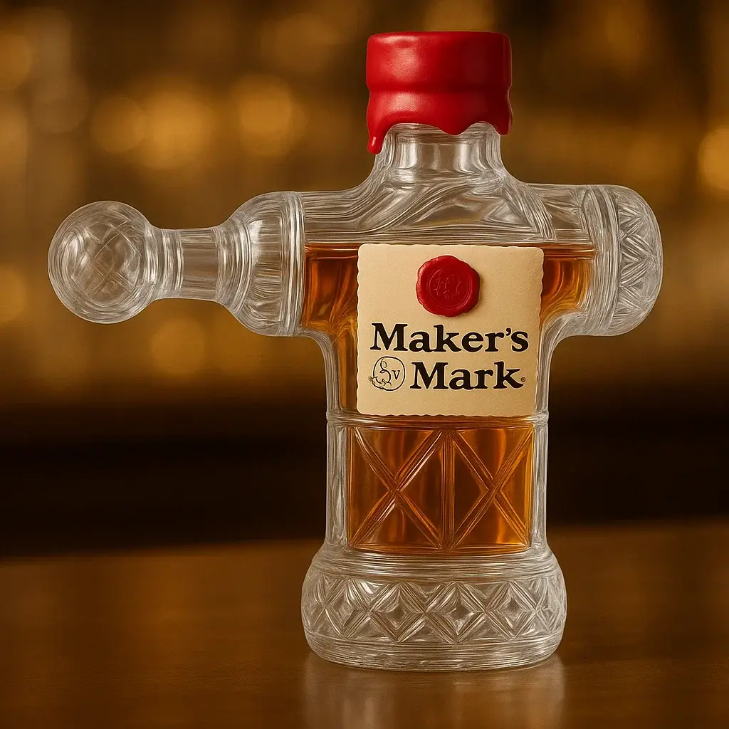 Fascia Gun Whiskey Bottle