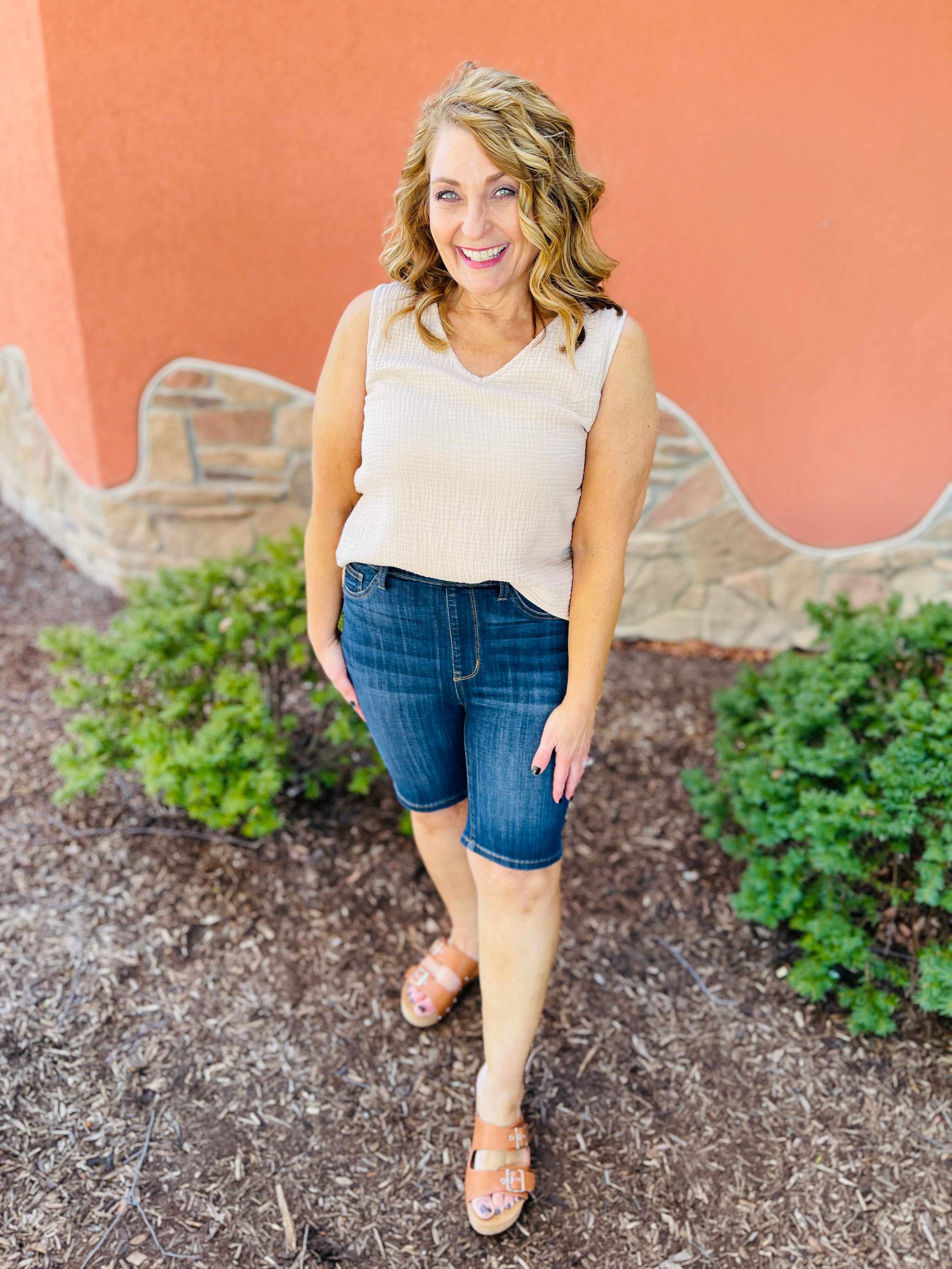 REG/CURVY High Gear Pull On Biker Shorts