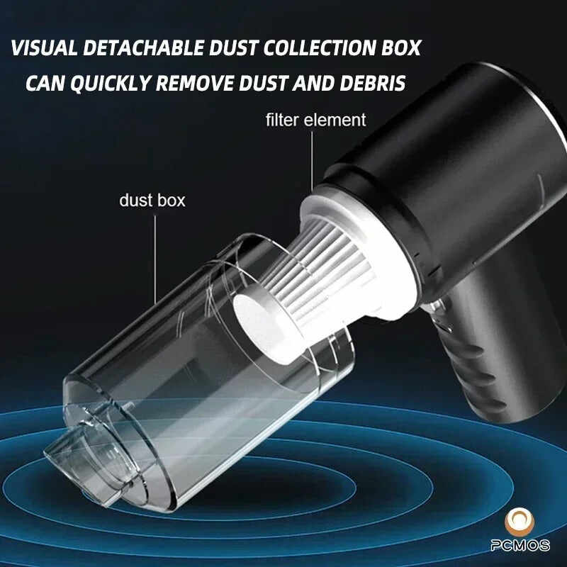 Car Vacuum Cleaner 6000Pa - Wireless Handheld Cordless Duster