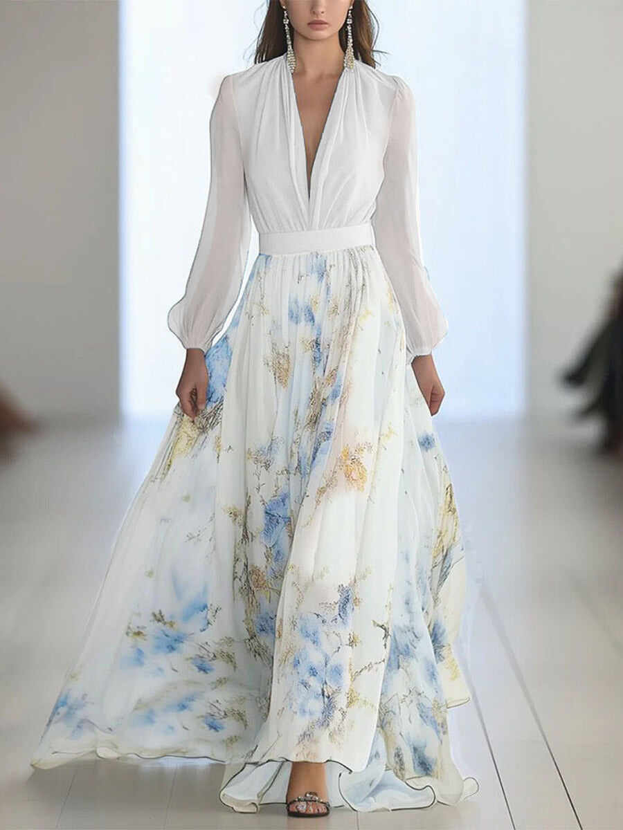 🔥Summer Arrivals🌟Women's Floral Art Print Dress