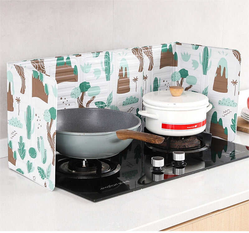 Aluminum Foldable Kitchen Gas Stove Baffle Plate