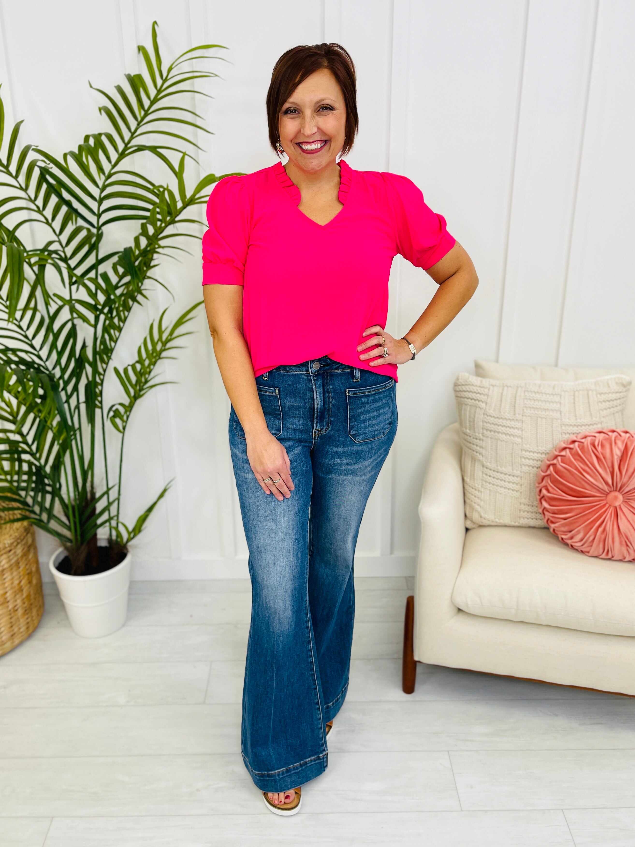 Risen REG/CURVY Belle of the Ball Bell Bottom Jeans