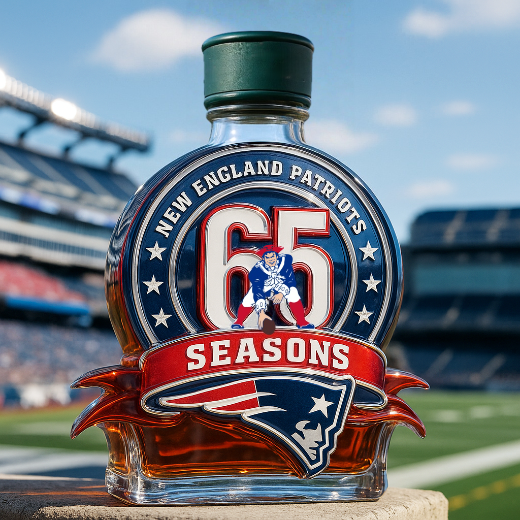 New England Patriots Limited Edition Whiskey Bottle